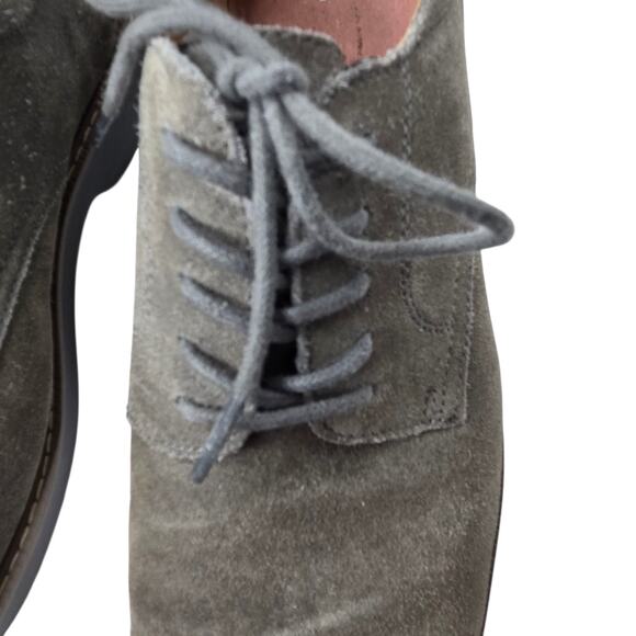 G.H. Bass & Co Mens Pasadena Grey Leather Suede Shoes SZ 8W No Insoles Office - Picture 9 of 13